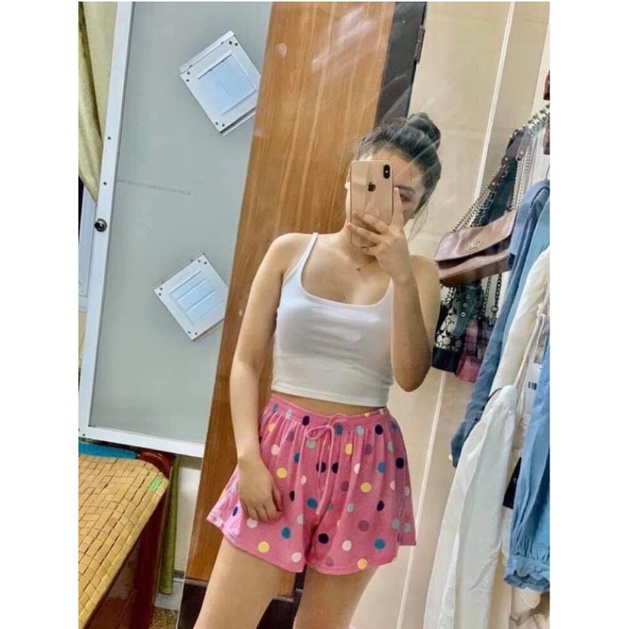 [HCM]Quần đùi nữ ống rộng 💖YC Fashion💖 Quần short ngắn cotton mặc nhà mặc ngủ hoa văn chấm bi thoáng mát dễ thương SP5 | BigBuy360 - bigbuy360.vn
