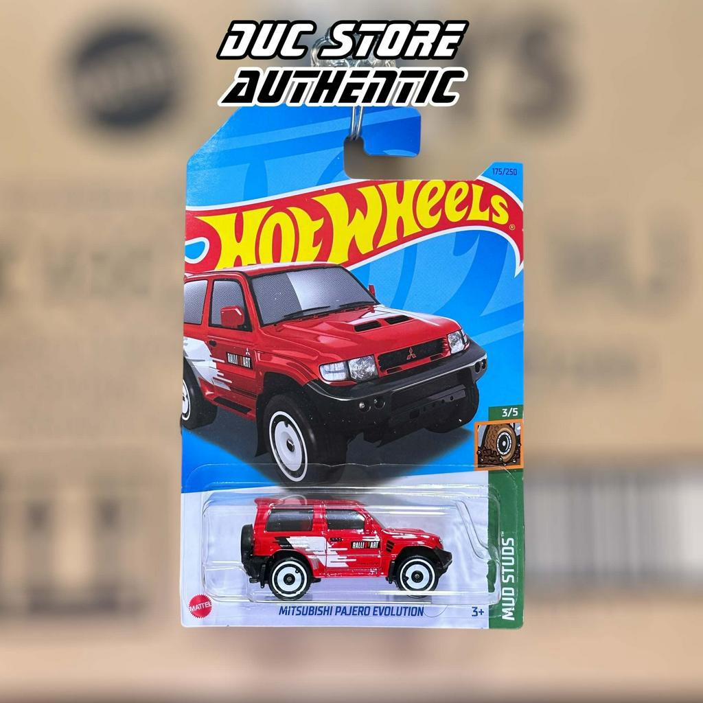 Ducstore Xe mô hình HKG47 Hot Wheel Mitsubishi Pajero Evolution - Red