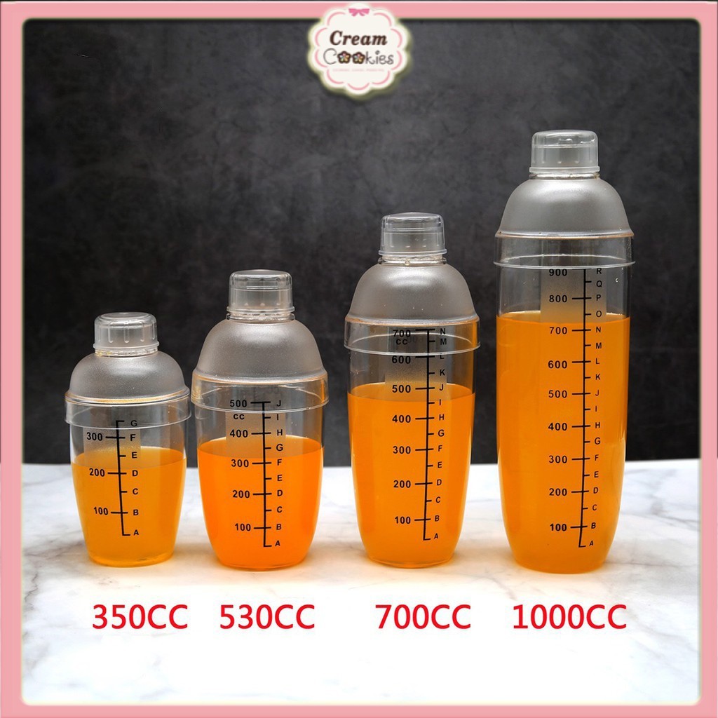 [GIÁ XƯỞNG] Bình Lắc Pha Chế Bình Lắc Nhựa 350ml 500ml 700ml 1000ml