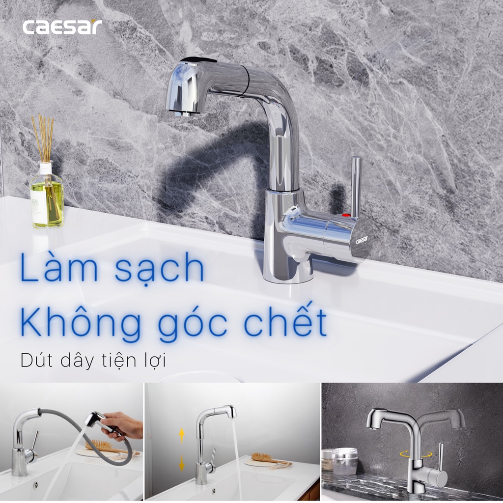 Vòi Lavabo Cao Nóng Lạnh - B900CU CAESAR