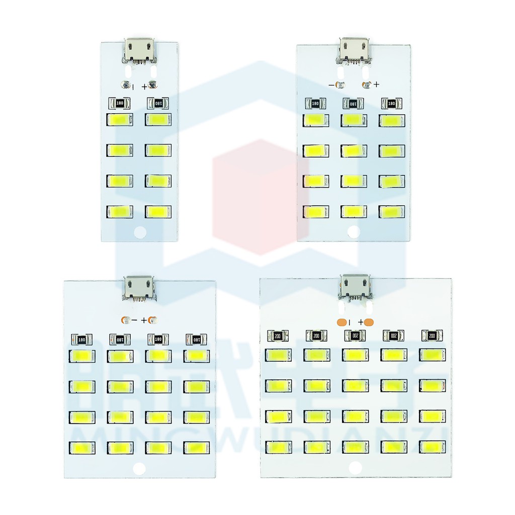 Bảng Đèn LED USB 8 / 12 / 16 / 20 Bóng Di Động Khẩn Cấp Ánh Sáng Ban Đêm