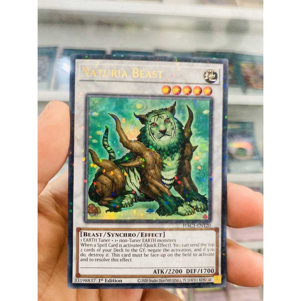 Thẻ Bài YugiOh! Mã HAC1-EN120 - Naturia Beast - Duel Terminal Ultra Parallel Rare - 1st Edition