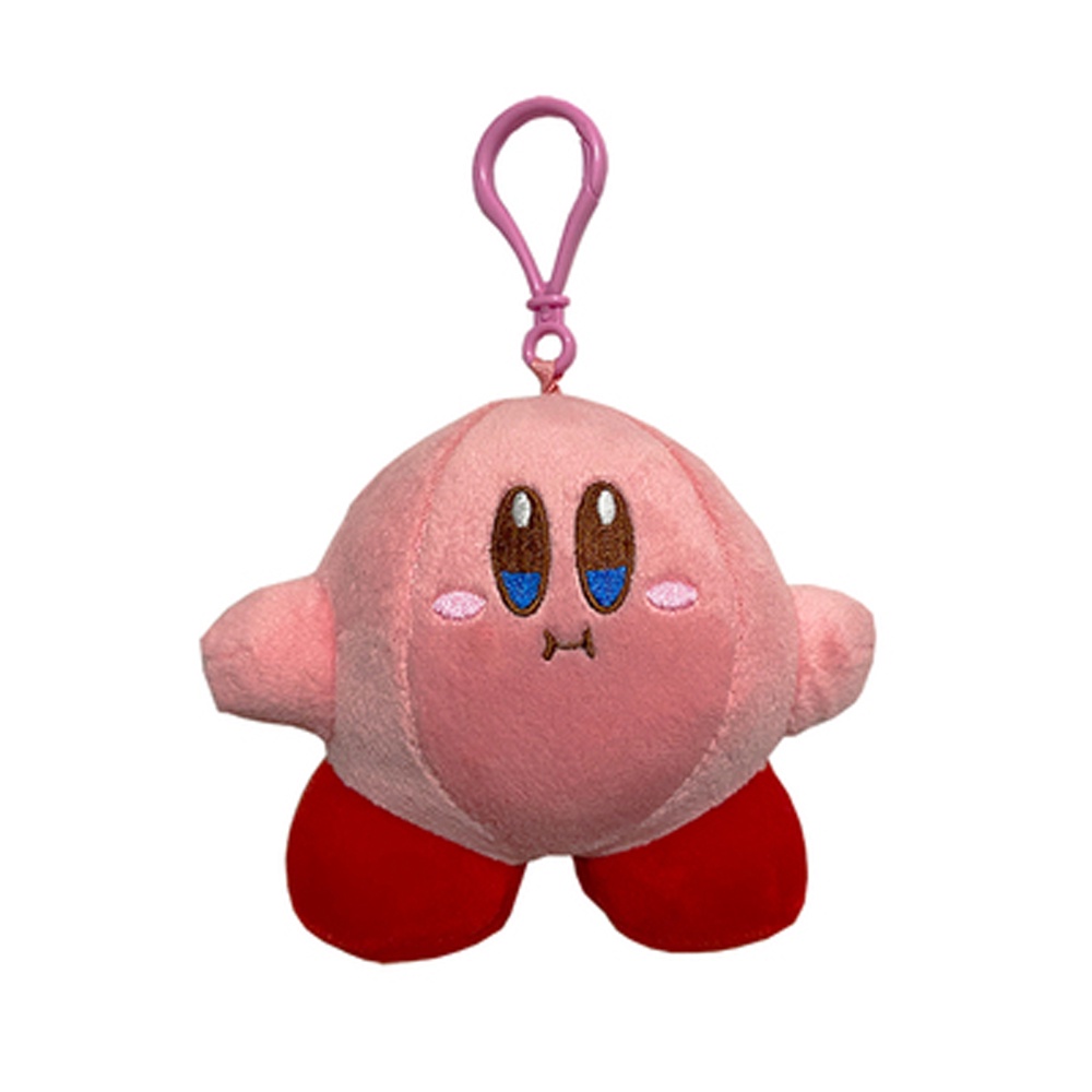 Móc khóa gắn hình Kirby nhồi bông mềm 10cm đáng yêu