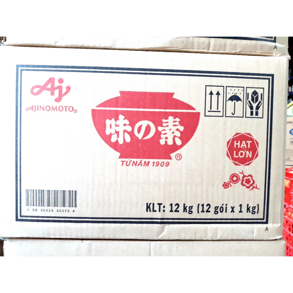 Thùng, Vỏ Hộp CARTON Mì Chính Bột Ngọt  AJI-NO-MOTO Loại 1kg