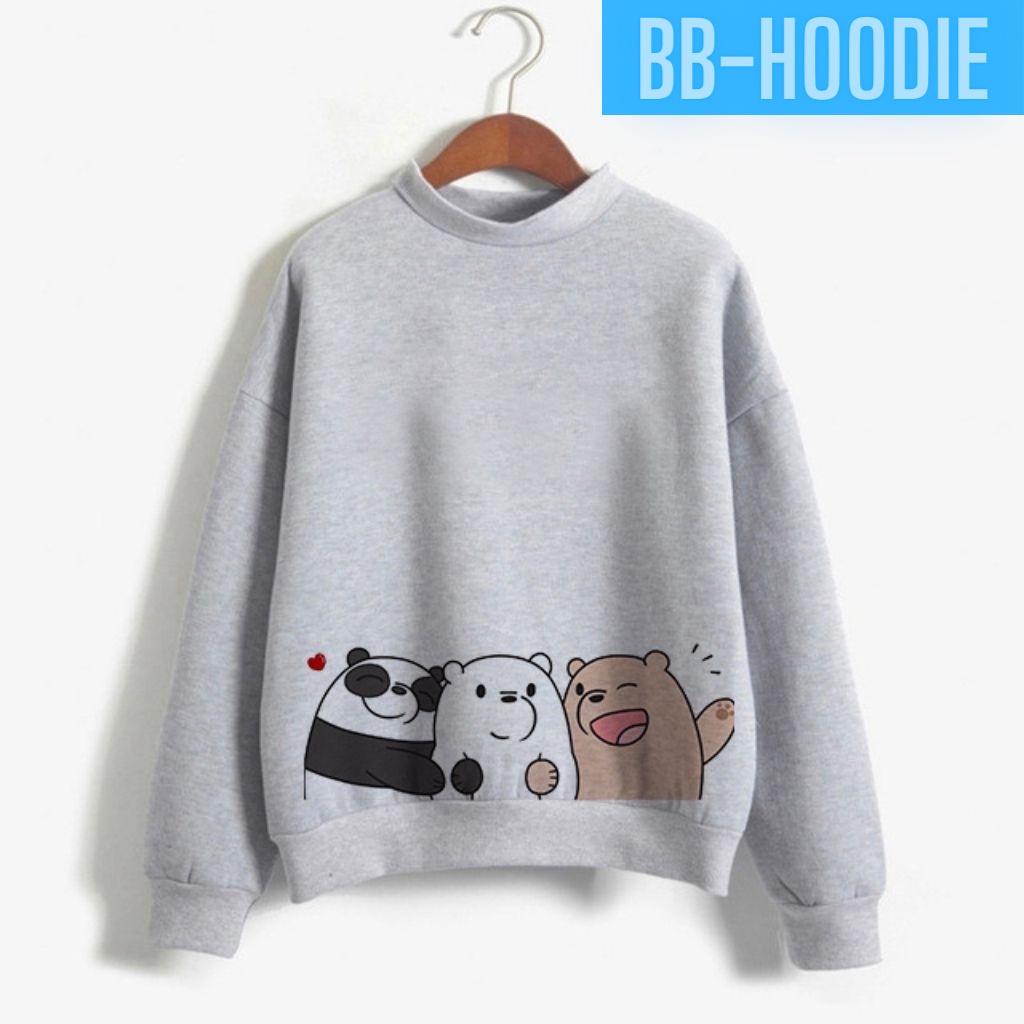 ÁO SWEATER IN BA CON GẤU ÔM NHAU CỰC ĐẸP