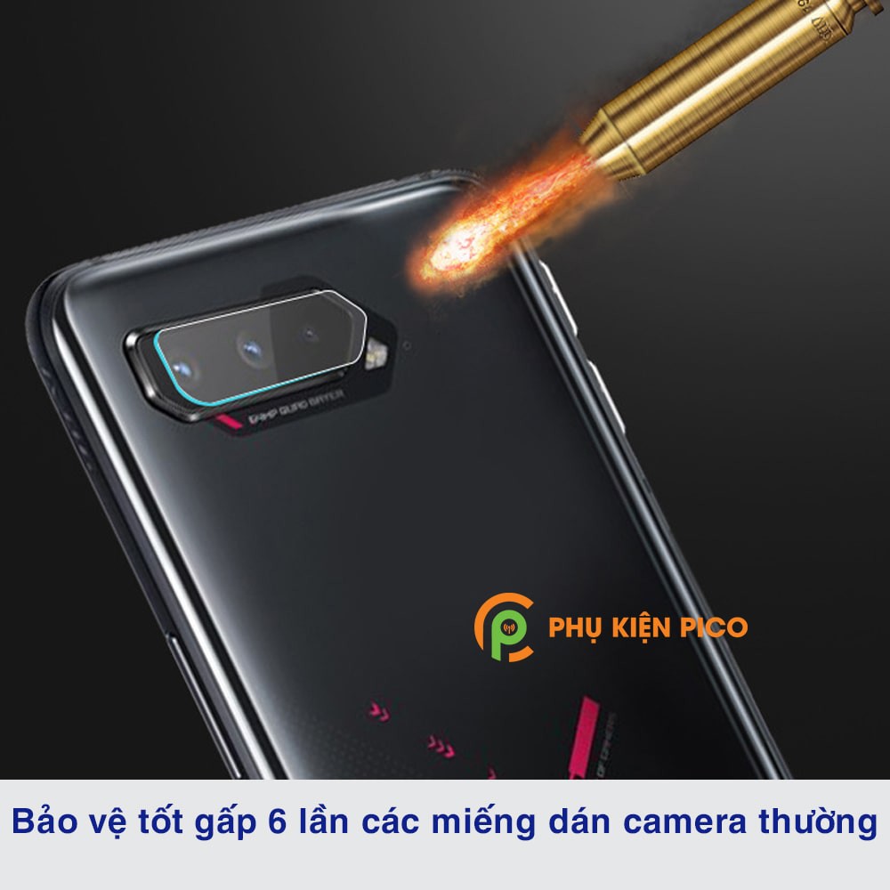 Cường lực camera Rog Phone 5 độ cứng 9H trong suốt không ảnh hưởng đến chất lượng chụp ảnh - Dán camera Rogphone 5