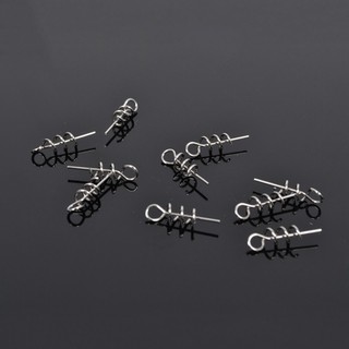 Set of 50 spring hooks for soft bait