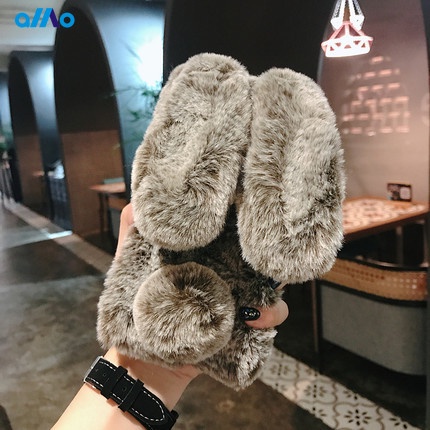 Ốp điện thoại trang trí lông thỏ cho Samsung Galaxy A32 5g A52 A72 4g A01 A02 A10 A10S A20 A20S A30 A30S A40 A50 A70