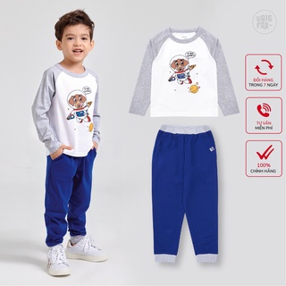 Bộ bé trai thu đông  - bộ dài tay cho bé phong cách Âu Mỹ hình phi hành gia 10 - 26 kg