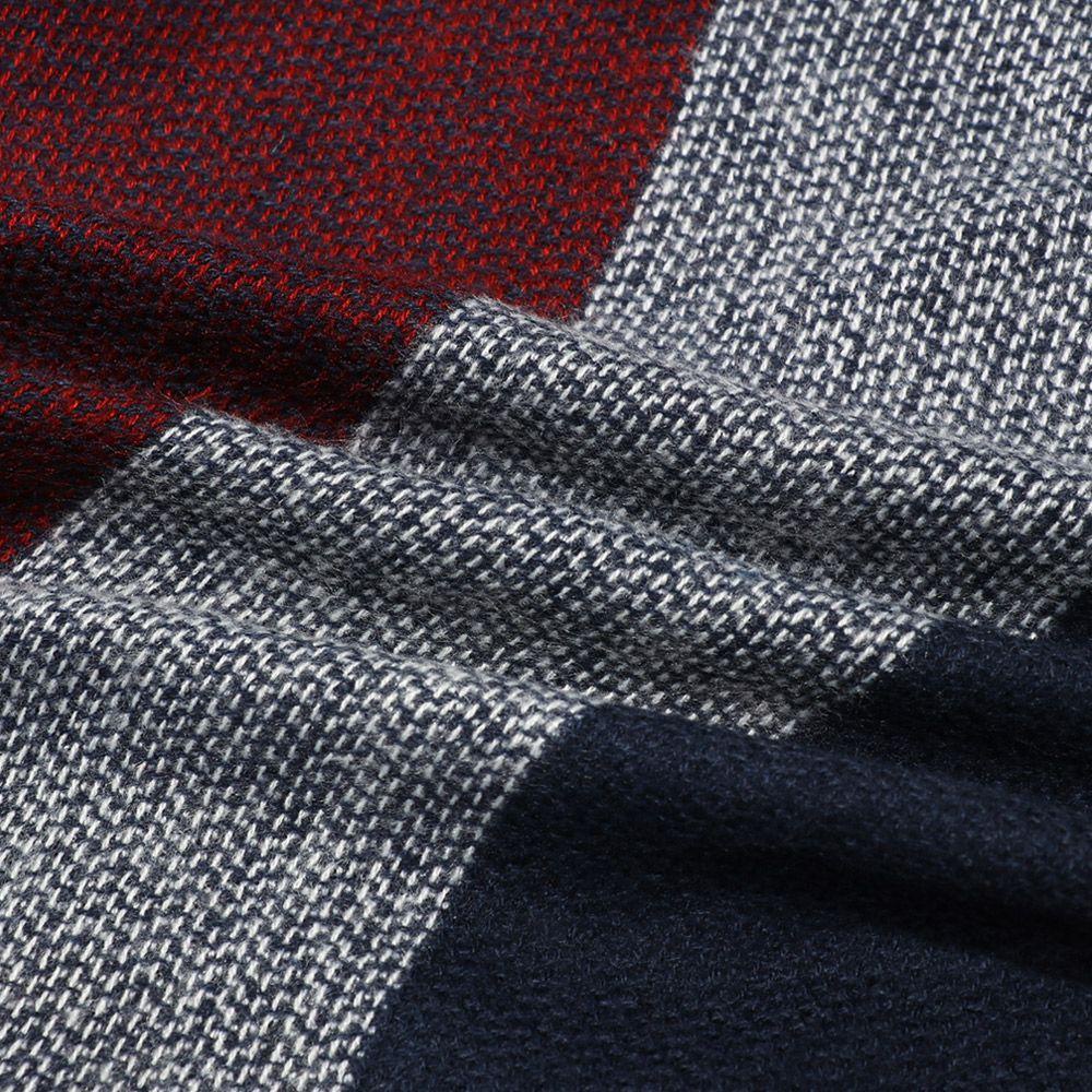 Khăn Choàng Cổ Vải Cashmere Họa Tiết Tam Giác Thời Trang Thu Đông MIHAN1 Cho Nữ