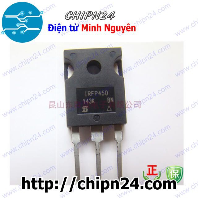 [1 CON] (KT1) Mosfet IRFP450 TO-247 14A 500V Kênh N (IRF450 450)