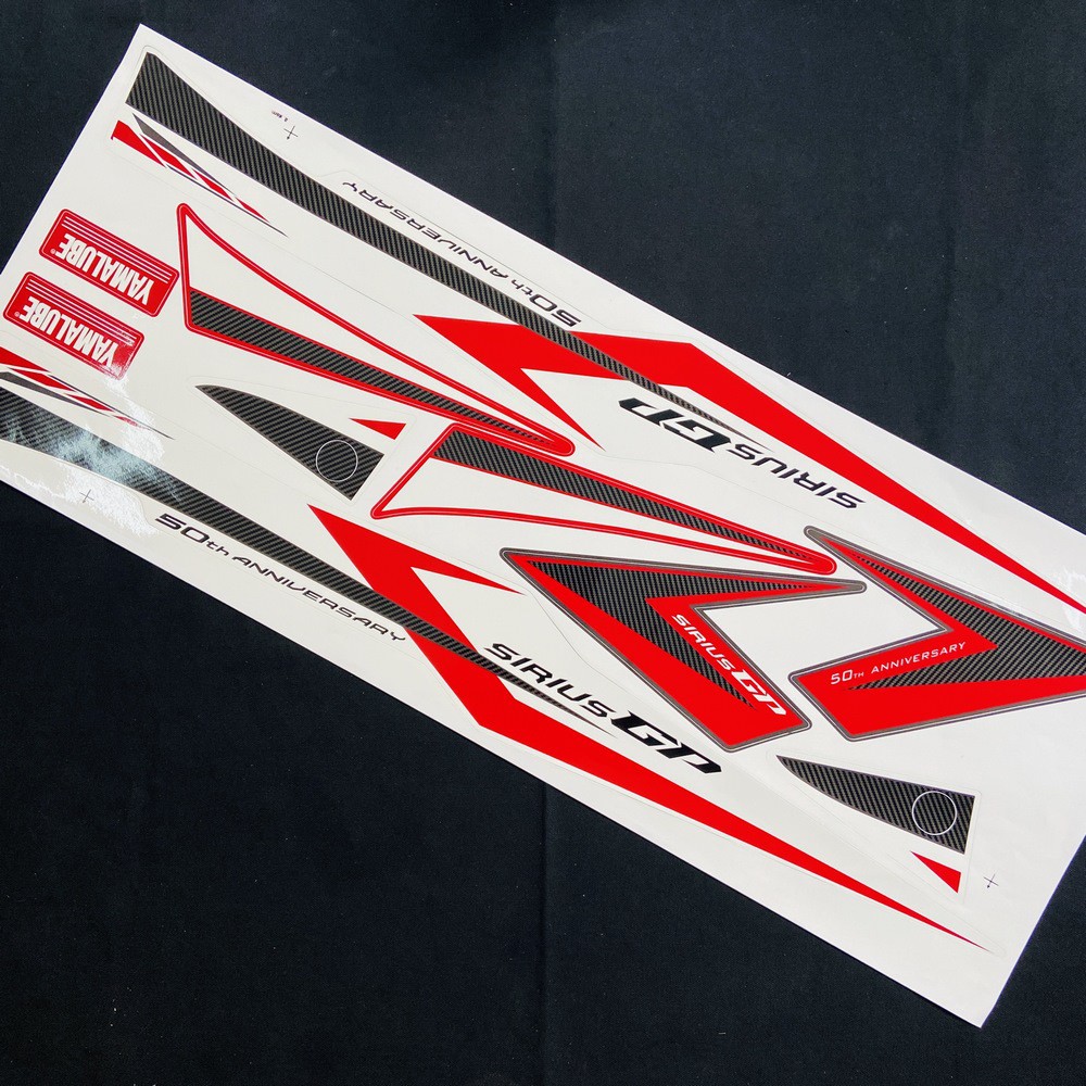 [CỰC RẺ]  BỘ TEM 3 LỚP MẪU ZIN CAO CẤP CHO SIRIUS 110 PHIÊN BẢN KỶ NIỆM KHÔNG FI SIÊU BỀN