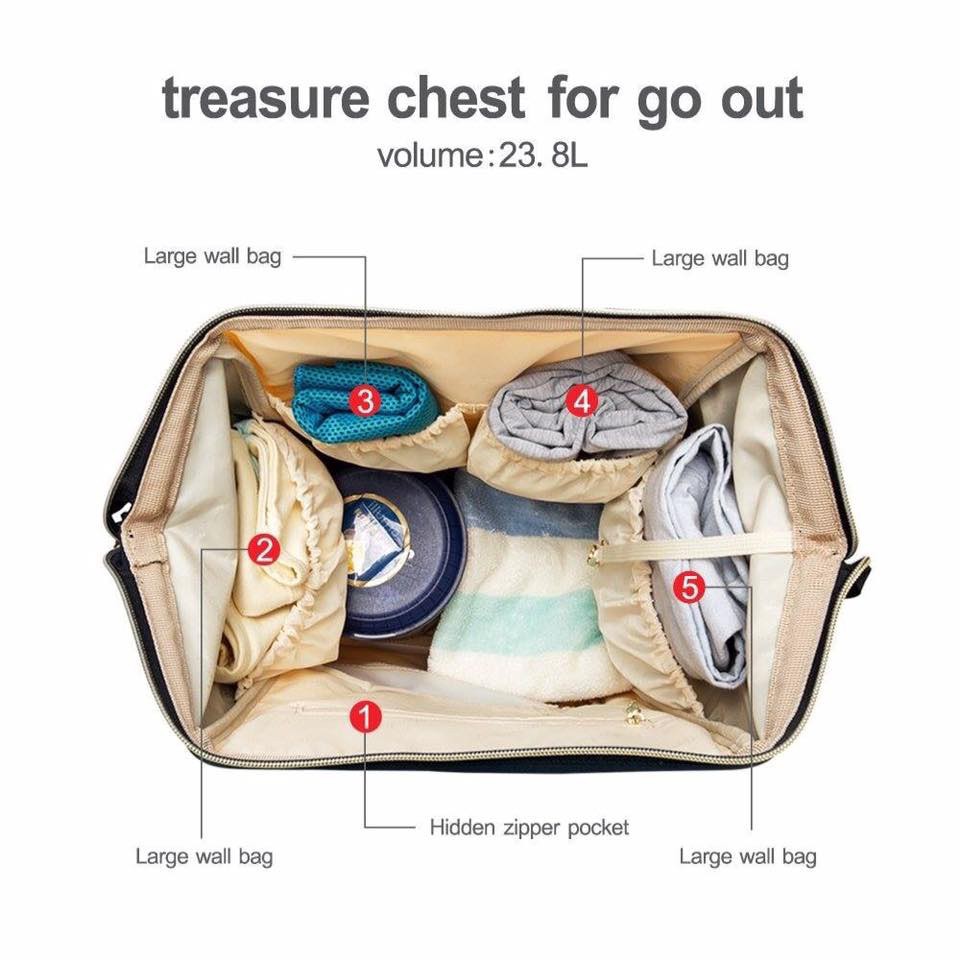 Balo bỉm sữa Dokoclub Chính Hãng