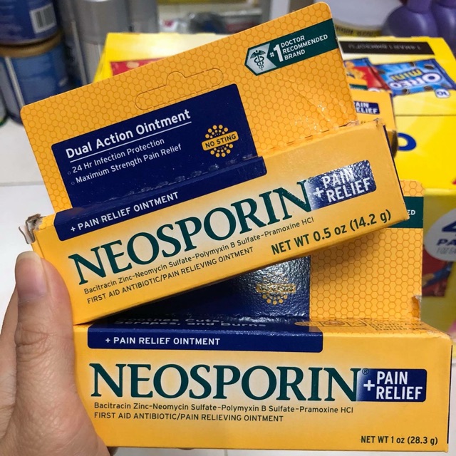 Thuốc mỡ bôi da Neosporin của Mỹ