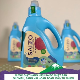 NƯỚC GIẶT 100% TỰ NHIÊN SAIZO NHẬT BẢN 2500ml- GIỮ MÀU, SÁNG VẢI HOÀN TOÀN TỰ NHIÊN