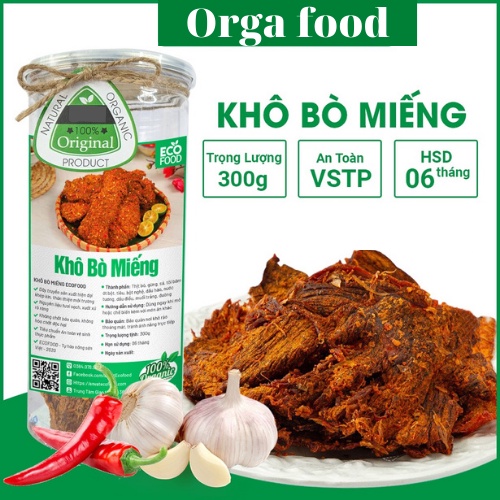 Khô bò miếng giòn thơm ngon loại 1 100g - 300g đảm bảo ATTP , ăn vặt Việt Nam Hà Nội