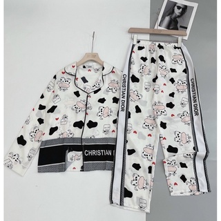 Bộ đồ pijama  mặc nhà chất lụa mango loại 1