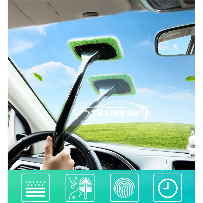 Dụng cụ lau kính, gương ô tô và trong nhà không để lại vết