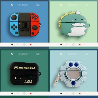 Vỏ bọc silicon kiểu dáng hoạt hình bảo vệ cho hộp sạc tai nghe Bluetooth Apple Airpods 3 AirPods pro