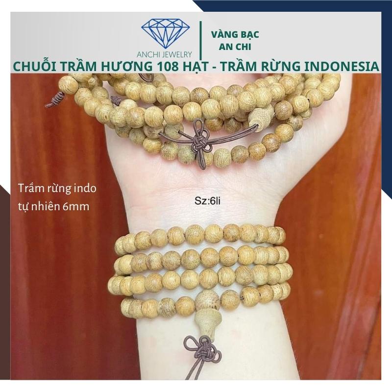 Vòng tay trầm hương tự nhiên - tốc rừng Việt Nam / Indonesia - đeo càng lâu càng thơm. Anchi jewelry