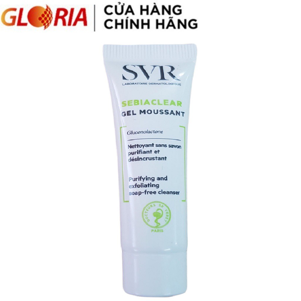 Gel Rửa Mặt Không Có Xà Phòng, Làm Sạch Và Loại Bỏ Tế Bào Da Chết SVR SEBIACLEAR Gel Moussant 10ml