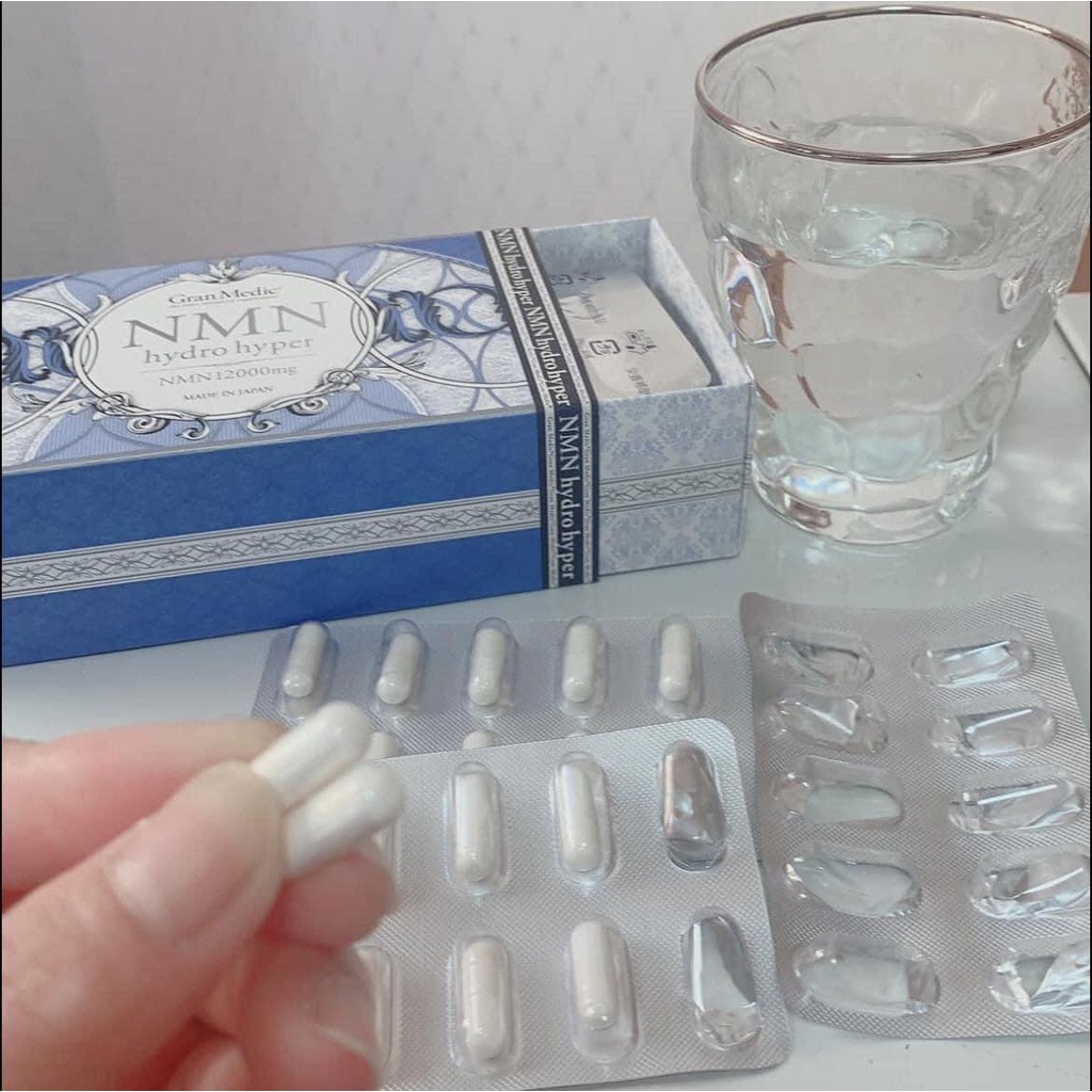 NMN HYDRO HYPER NMN 12000MG viên uống trẻ hóa, trắng da