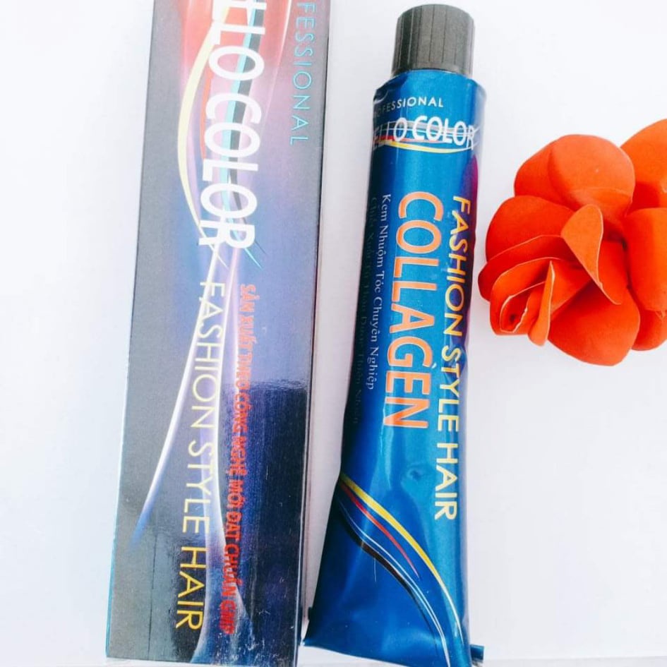 [HELLO COLOR] Màu Nhuộm Tóc Chuyên Nghiệp Hello Color COLLAGEN Chiết Xuất Từ Thiên Nhiên 100g