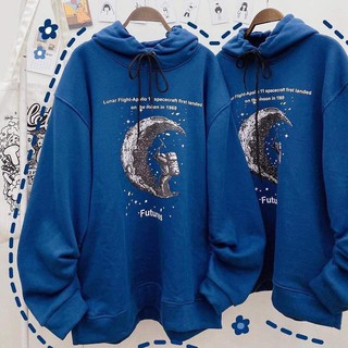 ÁO HOODIE MẶT TRĂNG NỈ