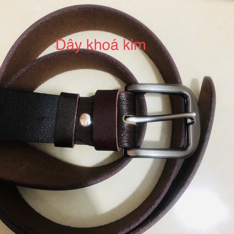 Thắt lưng nam dài 140 cm thắt lưng da bò thật dài