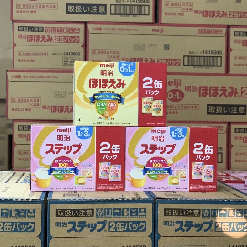 [DATE MỚI] Combo 2 lon sữa Meiji 800g