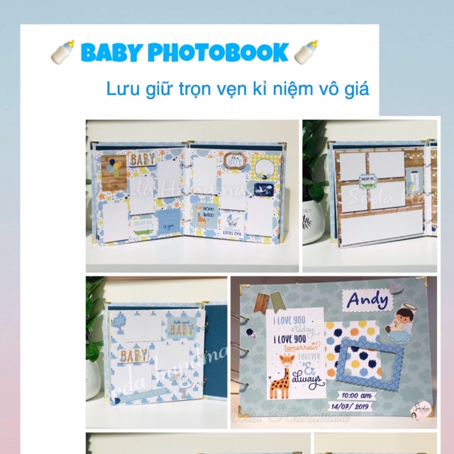 [Mẫu độc quyền ]🍼- Album ảnh cho con yêu - Baby Photobook 🍬🍼