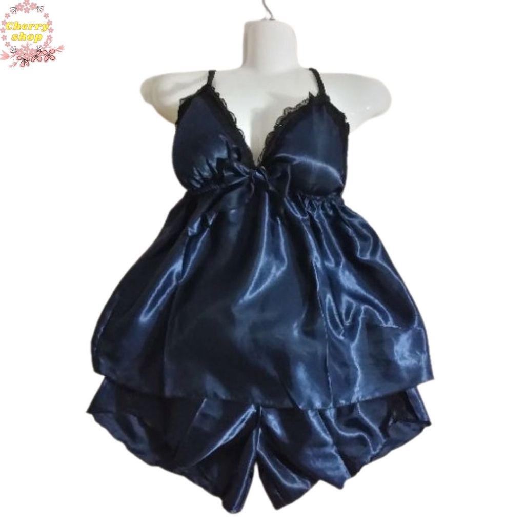 Đồ ngủ nữ vải phi bóng sexy có mút ngực phối ren siêu mát (Hình + Video thật) | BigBuy360 - bigbuy360.vn