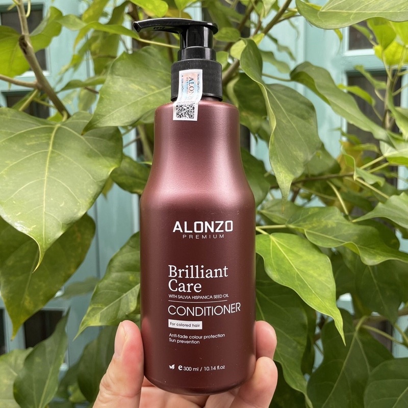 Dầu xả chăm sóc tóc nhuộm Alonzo Brilliant Care 300ml