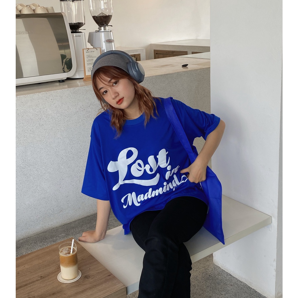 MADMIND® Chính Hãng - Áo Thun Lost In Madmind Cotton - Màu Đen / Xanh Lá / Xanh Dương / Hồng / Trắng Form Rộng