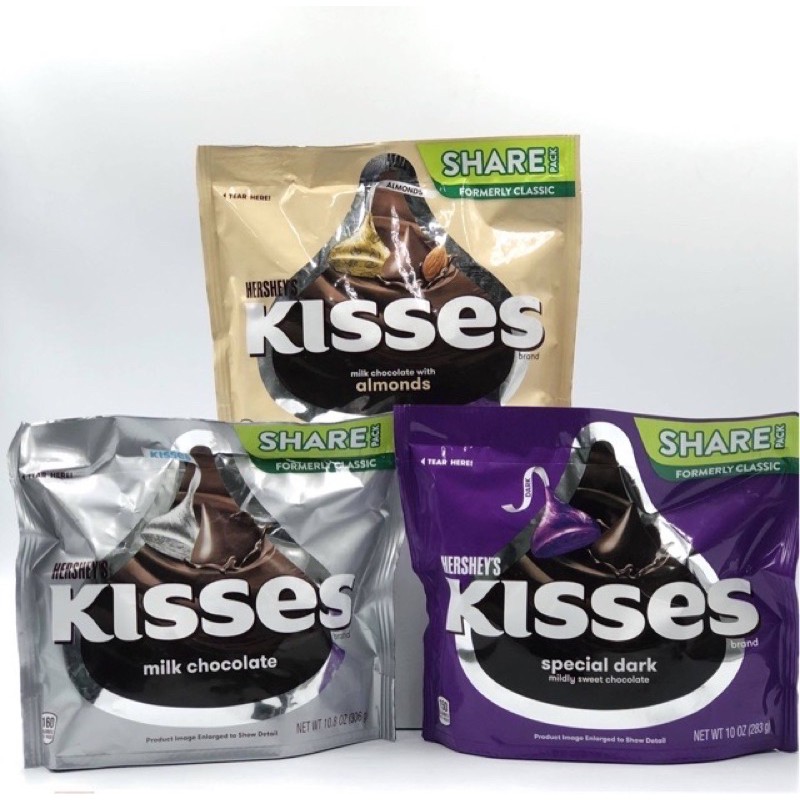 [Date 9/2021]-Kẹo socola Hershey's Kisses 283g của Mỹ