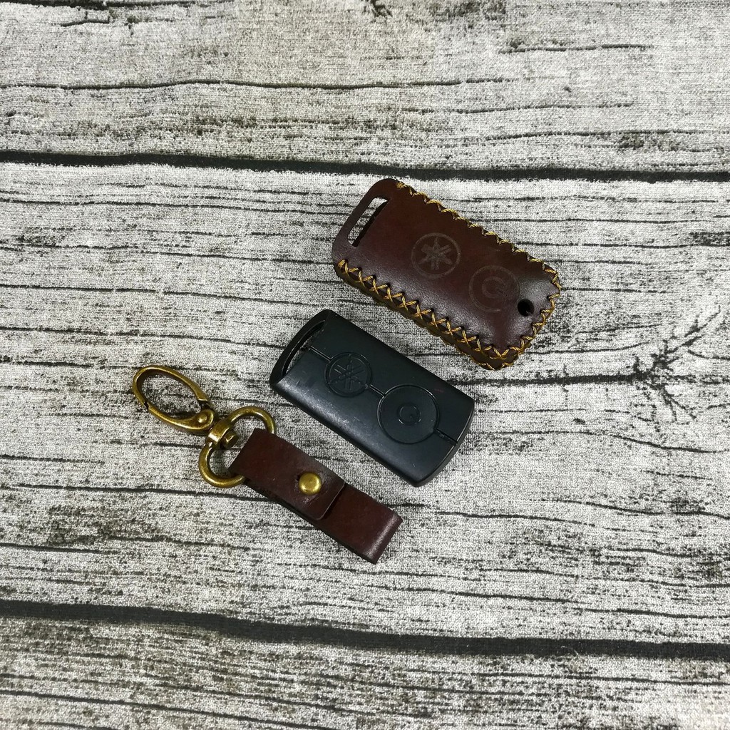 [Real Leather] Bao da chìa khóa Smartkey NVX - Janus - Grandee - FreeGo 2019