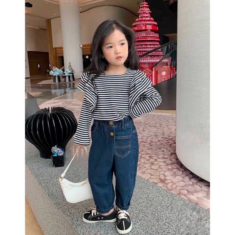 ÁO SỌC TAY PHỒNG 029 DÀNH CHO BÉ GÁI RẤT XINH