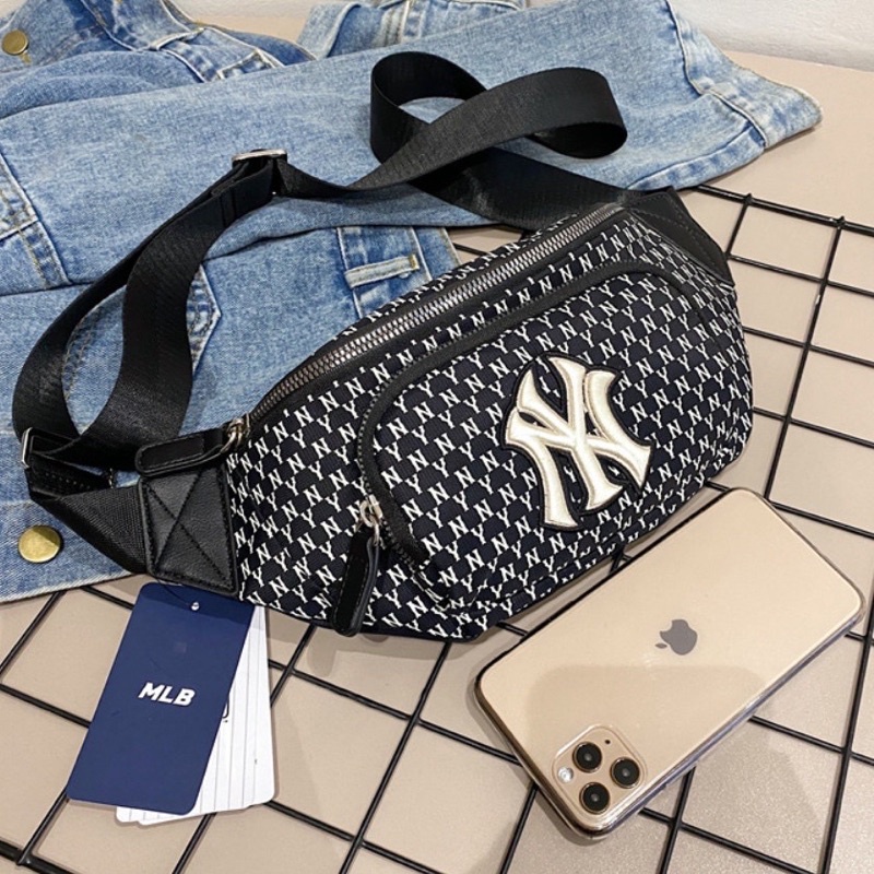 Túi Đeo Chéo MLB NY chữ nổi hàng cao cấp