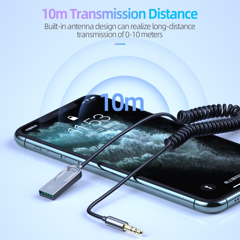 Thiết bị thu phát ANKNDO bluetooth 5.0 không dây jack 3.5mm
