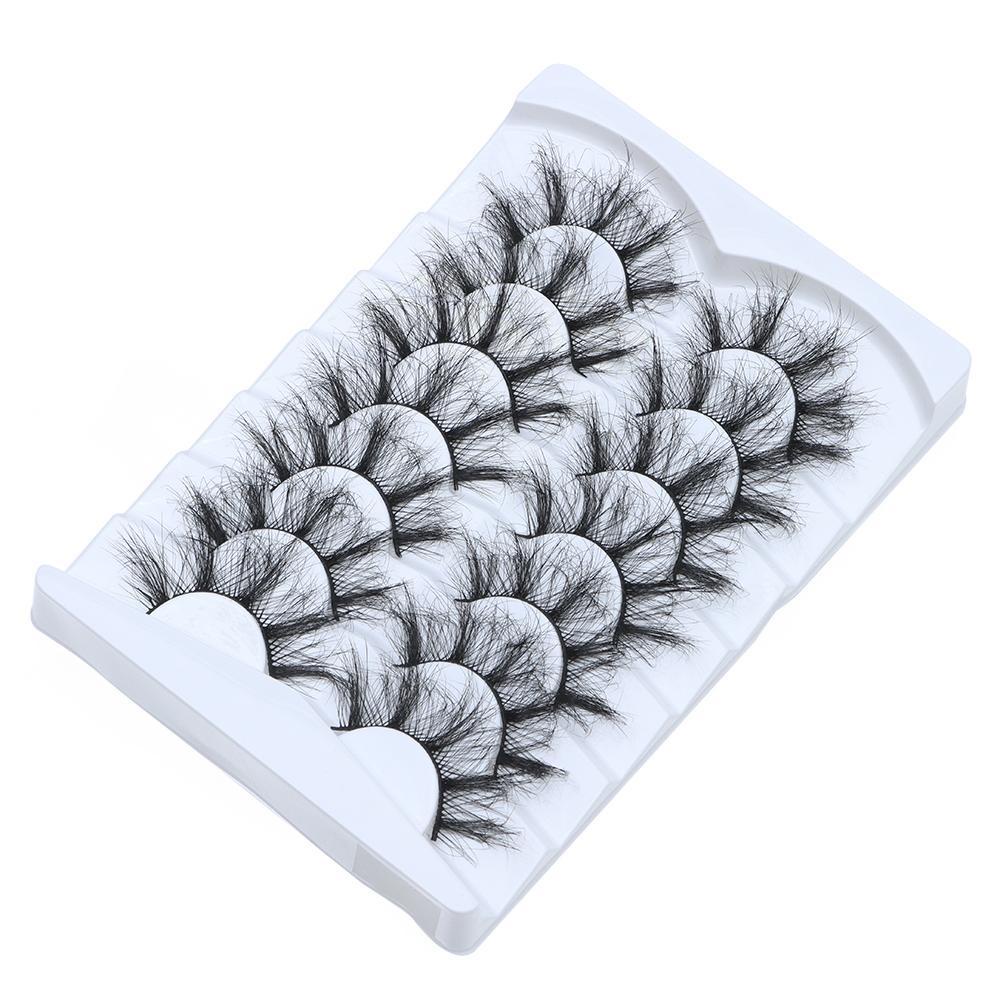 Set 7 Cặp Lông Mi Giả SKONHED Mềm Mại Nối Dài Và Làm Dày Lông Mi