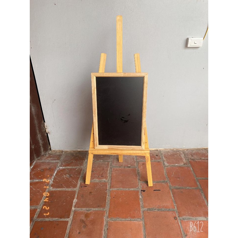 Bảng menu đen khung gỗ cho nhà hàng, khách sạn kích thước 40x60cm - Decor Nhà Xinh
