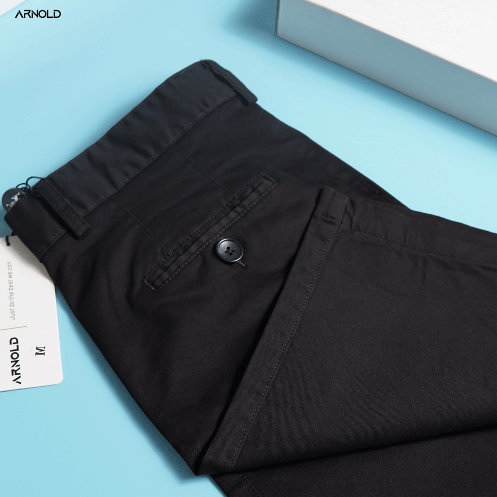 Quần short ngắn kaki nam ARNOLD màu trầm lịch lãm, trẻ trung, chất liệu kaki nhung cao cấp