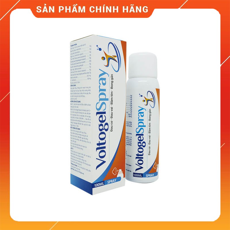 XỊT GIẢM ĐAU VOLTOGELSPRAY  GIẢM ĐAU CƠ - ĐAU VAI - BẦM TÍM - BONG GÂN