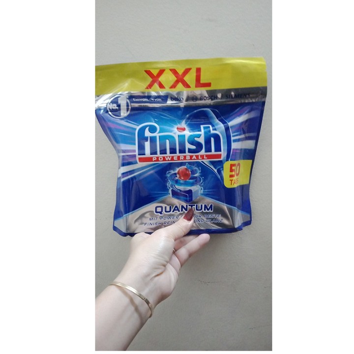 144 viên rửa chén finish quantum cao cấp dùng cho máy rửa chén bát