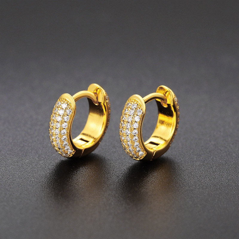 Khuyên tai đính đá Zircon đơn giản