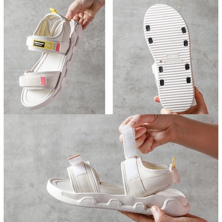 Sandal nữ ANNA 2 quai dán, chất da mềm và êm chân,Giày sandal nữ đế, dép quai ulzzang học sinh