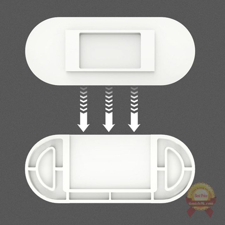 Set 2 Miếng dán tường AB trượt cài treo ổ điện điều khiển điều hòa modem wifi