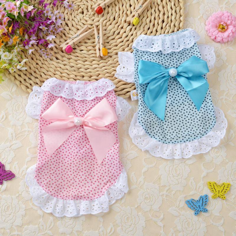 Váy Ren Thoải Mái Cho Thú Cưng Chó Mèo Mặc Đi Ra Ngoài Kèm Hộp Quà Bất Ngờ