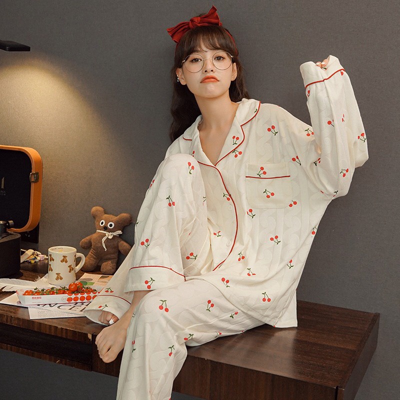 Bộ Pijama Cotton Bộ ngủ Xinh Màu Sắc Họa Tiết Năng Động Hiện Đại Hot Trend 2022