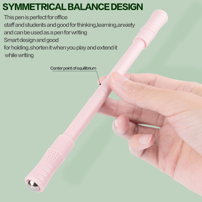 Con quay đồ chơi Fidget Spinner màu morandi chống trượt bám dính, bút xoay Pen Spinning dành cho người mới bắt đầu
